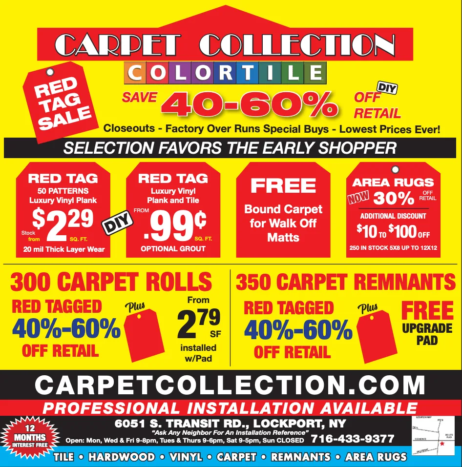 Red tag sale | Carpet Collection